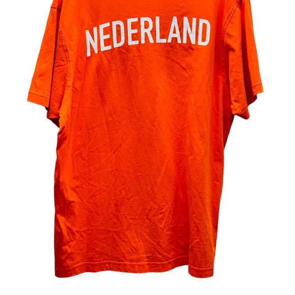 Nike KVNB Nederland Tee Men's T-Shirt Printed Orange - Size XL - Picture 4 of 8